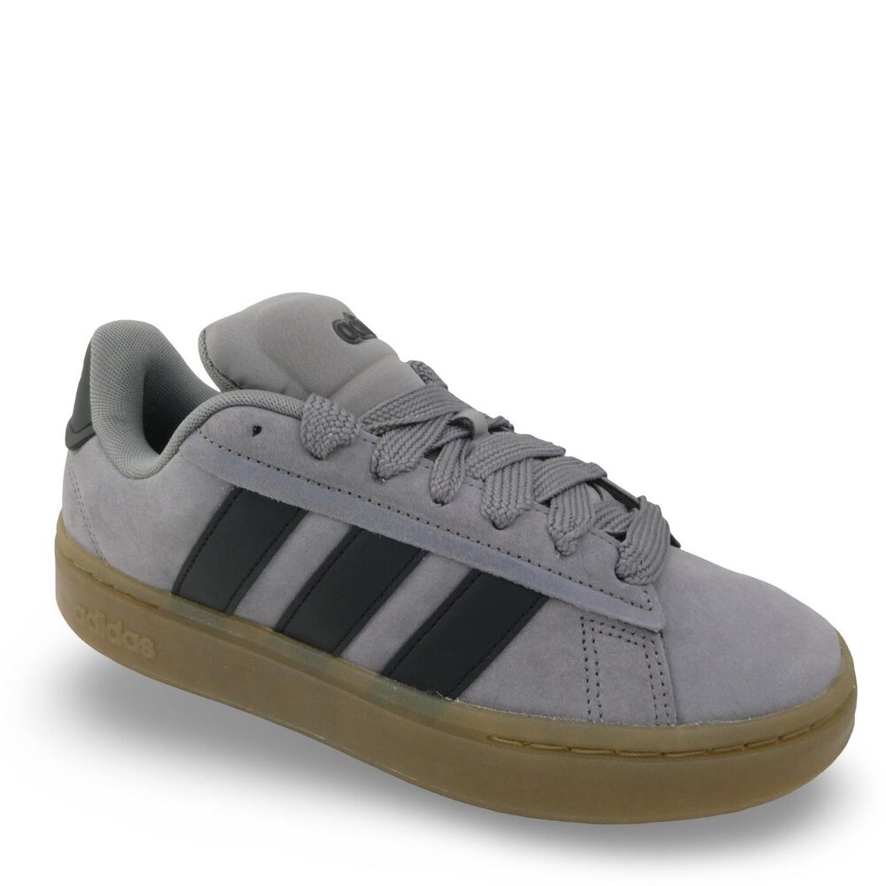 Adidas Men's US 7 Grand Court Alpha Athletic Shoes Gray Black Casual Sneakers